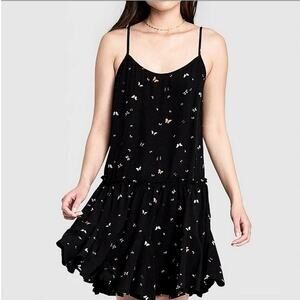 Wild Fable Butterfly Print Spaghetti Strap Sleeveless Mini A-Line Dress Size XXL